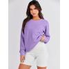 image:imageANRABESS Womens Oversized Sweatshirts Crewneck Long Sleeve Tunic Pullover Shirts Side Zipper Hoodies 2026 Spring ClothesPurple