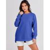 image:imageANRABESS Womens Oversized Sweatshirts Crewneck Long Sleeve Tunic Pullover Shirts Side Zipper Hoodies 2026 Spring ClothesRoyal Blue