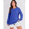 image:imageANRABESS Womens Oversized Sweatshirts Crewneck Long Sleeve Tunic Pullover Shirts Side Zipper Hoodies 2026 Spring ClothesRoyal Blue