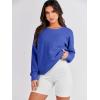 image:imageANRABESS Womens Oversized Sweatshirts Crewneck Long Sleeve Tunic Pullover Shirts Side Zipper Hoodies 2026 Spring ClothesRoyal Blue
