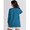 image:imageANRABESS Womens Oversized Sweatshirts Crewneck Long Sleeve Tunic Pullover Shirts Side Zipper Hoodies 2026 Spring ClothesSteel Blue