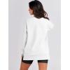 image:imageANRABESS Womens Oversized Sweatshirts Crewneck Long Sleeve Tunic Pullover Shirts Side Zipper Hoodies 2026 Spring ClothesWhite