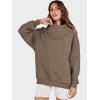 image:imageANRABESS Womens Oversized Sweatshirts Turtleneck Pullover Long Sleeve Hoodies Tops 2025 Fall Fashion Preppy OutfitsBrown
