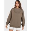 image:imageANRABESS Womens Oversized Sweatshirts Turtleneck Pullover Long Sleeve Hoodies Tops 2025 Fall Fashion Preppy OutfitsBrown