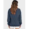 image:imageANRABESS Womens Oversized Sweatshirts Turtleneck Pullover Long Sleeve Hoodies Tops 2025 Fall Fashion Preppy OutfitsDark Navy Blue