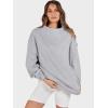 image:imageANRABESS Womens Oversized Sweatshirts Turtleneck Pullover Long Sleeve Hoodies Tops 2025 Fall Fashion Preppy OutfitsGrey