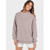image:imageANRABESS Womens Oversized Sweatshirts Turtleneck Pullover Long Sleeve Hoodies Tops 2025 Fall Fashion Preppy OutfitsKhaki