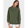 image:imageANRABESS Womens Oversized Sweatshirts Turtleneck Pullover Long Sleeve Hoodies Tops 2025 Fall Fashion Preppy OutfitsOlive