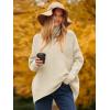 image:imageANRABESS Womens Oversized Turtleneck Batwing Long Sleeve Casual Cozy Baggy Knit Pullover Tunic Sweater 2025 Fall OutfitsApricot