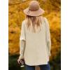 image:imageANRABESS Womens Oversized Turtleneck Batwing Long Sleeve Casual Cozy Baggy Knit Pullover Tunic Sweater 2025 Fall OutfitsApricot
