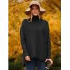 image:imageANRABESS Womens Oversized Turtleneck Batwing Long Sleeve Casual Cozy Baggy Knit Pullover Tunic Sweater 2025 Fall OutfitsBlack