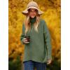 image:imageANRABESS Womens Oversized Turtleneck Batwing Long Sleeve Casual Cozy Baggy Knit Pullover Tunic Sweater 2025 Fall OutfitsCeladon