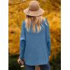 image:imageANRABESS Womens Oversized Turtleneck Batwing Long Sleeve Casual Cozy Baggy Knit Pullover Tunic Sweater 2025 Fall OutfitsDenim Blue