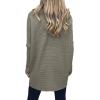 image:imageANRABESS Womens Oversized Turtleneck Batwing Long Sleeve Casual Cozy Baggy Knit Pullover Tunic Sweater 2025 Fall OutfitsGray Coffee