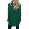 image:imageANRABESS Womens Oversized Turtleneck Batwing Long Sleeve Casual Cozy Baggy Knit Pullover Tunic Sweater 2025 Fall OutfitsGreen
