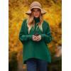 image:imageANRABESS Womens Oversized Turtleneck Batwing Long Sleeve Casual Cozy Baggy Knit Pullover Tunic Sweater 2025 Fall OutfitsGreen