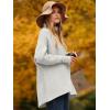 image:imageANRABESS Womens Oversized Turtleneck Batwing Long Sleeve Casual Cozy Baggy Knit Pullover Tunic Sweater 2025 Fall OutfitsGrey