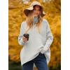image:imageANRABESS Womens Oversized Turtleneck Batwing Long Sleeve Casual Cozy Baggy Knit Pullover Tunic Sweater 2025 Fall OutfitsGrey