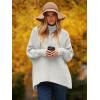 image:imageANRABESS Womens Oversized Turtleneck Batwing Long Sleeve Casual Cozy Baggy Knit Pullover Tunic Sweater 2025 Fall OutfitsGrey
