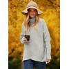 image:imageANRABESS Womens Oversized Turtleneck Batwing Long Sleeve Casual Cozy Baggy Knit Pullover Tunic Sweater 2025 Fall OutfitsGrey
