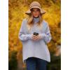 image:imageANRABESS Womens Oversized Turtleneck Batwing Long Sleeve Casual Cozy Baggy Knit Pullover Tunic Sweater 2025 Fall OutfitsLavender