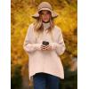 image:imageANRABESS Womens Oversized Turtleneck Batwing Long Sleeve Casual Cozy Baggy Knit Pullover Tunic Sweater 2025 Fall OutfitsPink