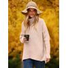 image:imageANRABESS Womens Oversized Turtleneck Batwing Long Sleeve Casual Cozy Baggy Knit Pullover Tunic Sweater 2025 Fall OutfitsPink