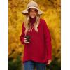 image:imageANRABESS Womens Oversized Turtleneck Batwing Long Sleeve Casual Cozy Baggy Knit Pullover Tunic Sweater 2025 Fall OutfitsRed