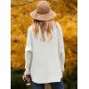 image:imageANRABESS Womens Oversized Turtleneck Batwing Long Sleeve Casual Cozy Baggy Knit Pullover Tunic Sweater 2025 Fall OutfitsWhite