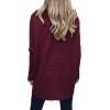 image:imageANRABESS Womens Oversized Turtleneck Batwing Long Sleeve Casual Cozy Baggy Knit Pullover Tunic Sweater 2025 Fall OutfitsWine Red
