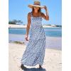 image:imageANRABESS Womens Summer Casual Long Maxi Beach Vacation Dresses Sleeveless Square Neck Flowy Tiered Sun Dress with PocketsFloral Blue