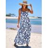 image:imageANRABESS Womens Summer Casual Long Maxi Beach Vacation Dresses Sleeveless Square Neck Flowy Tiered Sun Dress with PocketsLily Floral