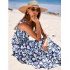 image:imageANRABESS Womens Summer Casual Long Maxi Beach Vacation Dresses Sleeveless Square Neck Flowy Tiered Sun Dress with PocketsLily Floral
