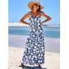 image:imageANRABESS Womens Summer Casual Long Maxi Beach Vacation Dresses Sleeveless Square Neck Flowy Tiered Sun Dress with PocketsLily Floral