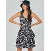 image:imageANRABESS Womens Summer Casual Tank Dress Sleeveless V Neck T Shirt Sundress Flowy Tiered Swing Mini Beach Vacation DressesBlack White Floral