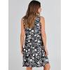 image:imageANRABESS Womens Summer Casual Tank Dress Sleeveless V Neck T Shirt Sundress Flowy Tiered Swing Mini Beach Vacation DressesBlack White Floral