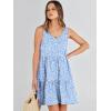 image:imageANRABESS Womens Summer Casual Tank Dress Sleeveless V Neck T Shirt Sundress Flowy Tiered Swing Mini Beach Vacation DressesBlue White Floral