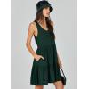 image:imageANRABESS Womens Summer Casual Tank Dress Sleeveless V Neck T Shirt Sundress Flowy Tiered Swing Mini Beach Vacation DressesDeep Green