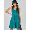image:imageANRABESS Womens Summer Casual Tank Dress Sleeveless V Neck T Shirt Sundress Flowy Tiered Swing Mini Beach Vacation DressesLake