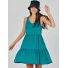 image:imageANRABESS Womens Summer Casual Tank Dress Sleeveless V Neck T Shirt Sundress Flowy Tiered Swing Mini Beach Vacation DressesLake
