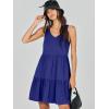 image:imageANRABESS Womens Summer Casual Tank Dress Sleeveless V Neck T Shirt Sundress Flowy Tiered Swing Mini Beach Vacation DressesRoyal Blue