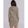 image:imageANRABESS Womens Sweatshirt Dress Long Sleeve Hoodies Mini Dresses Fleece Casual Hoodie with Pockets 2025 Fall FashionBeige