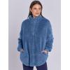image:imageANRABESS Womens Sweatshirt Sherpa Fuzzy Fleece Zip Up Hoodies Cozy Pullover Soft Sweaters Tops 2025 Fall Trendy ClothesDeep Blue