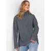 image:imageANRABESS Womens Turtleneck Sweaters Oversized Chunky Long Sleeve Knit High Low Hem Pullover Top 2026 Fall Winter FashionDark Gray