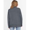 image:imageANRABESS Womens Turtleneck Sweaters Oversized Chunky Long Sleeve Knit High Low Hem Pullover Top 2026 Fall Winter FashionDark Gray