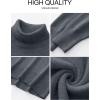image:imageANRABESS Womens Turtleneck Sweaters Oversized Chunky Long Sleeve Knit High Low Hem Pullover Top 2026 Fall Winter FashionDark Gray