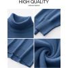image:imageANRABESS Womens Turtleneck Sweaters Oversized Chunky Long Sleeve Knit High Low Hem Pullover Top 2026 Fall Winter FashionDusty Blue
