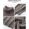 image:imageANRABESS Womens Turtleneck Sweaters Oversized Chunky Long Sleeve Knit High Low Hem Pullover Top 2026 Fall Winter FashionGrey Khaki