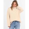 image:imageANRABESS Womens Turtleneck Sweaters Oversized Chunky Long Sleeve Knit High Low Hem Pullover Top 2026 Fall Winter FashionParchment