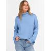 image:imageANRABESS Womens Turtleneck Sweaters Oversized Chunky Long Sleeve Knit High Low Hem Pullover Top 2026 Fall Winter FashionSky